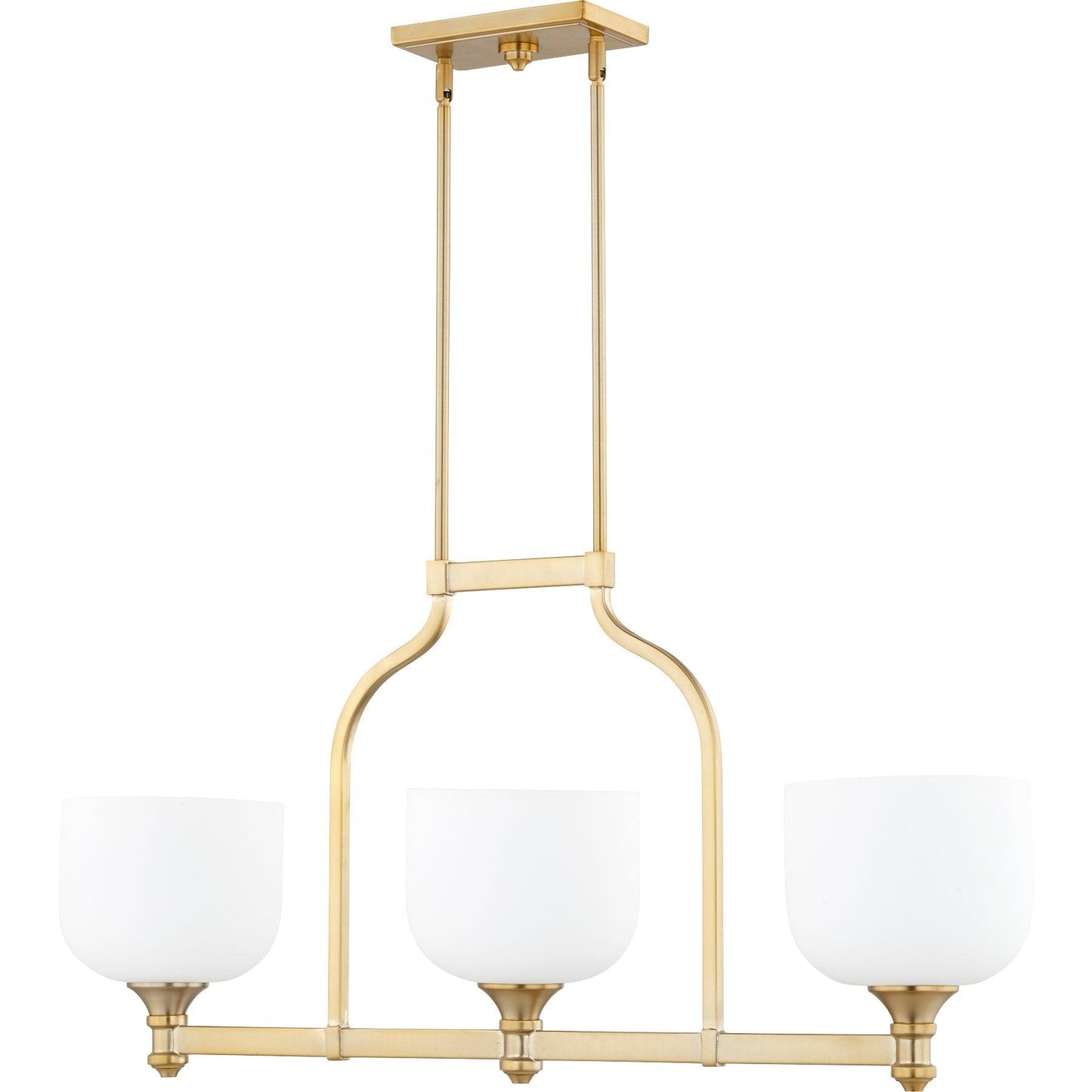 Quorum Richmond 6911-3-180 Island Light - Aged Brass