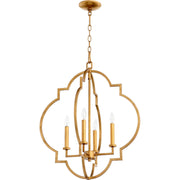 Quorum Dublin 6942-4-74 Entry - Gold Leaf
