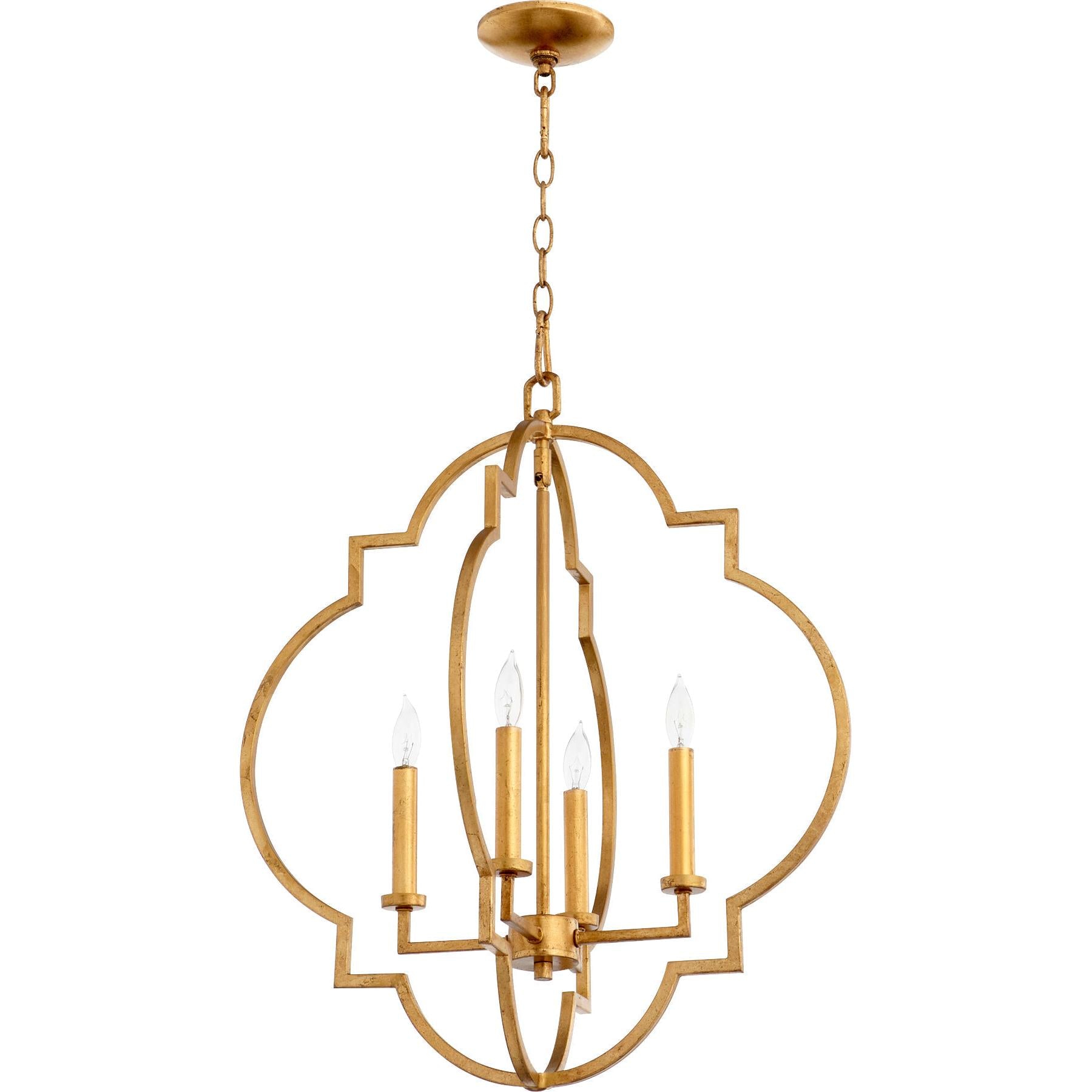 Quorum Dublin 6942-4-74 Entry - Gold Leaf