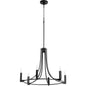 Quorum Olympus 696-6-69 Chandelier - Textured Black