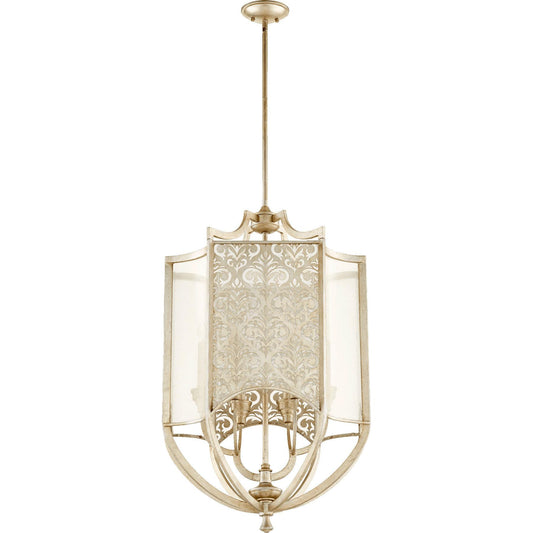Quorum Bastille 6975-6-60 Entry - Aged Silver Leaf
