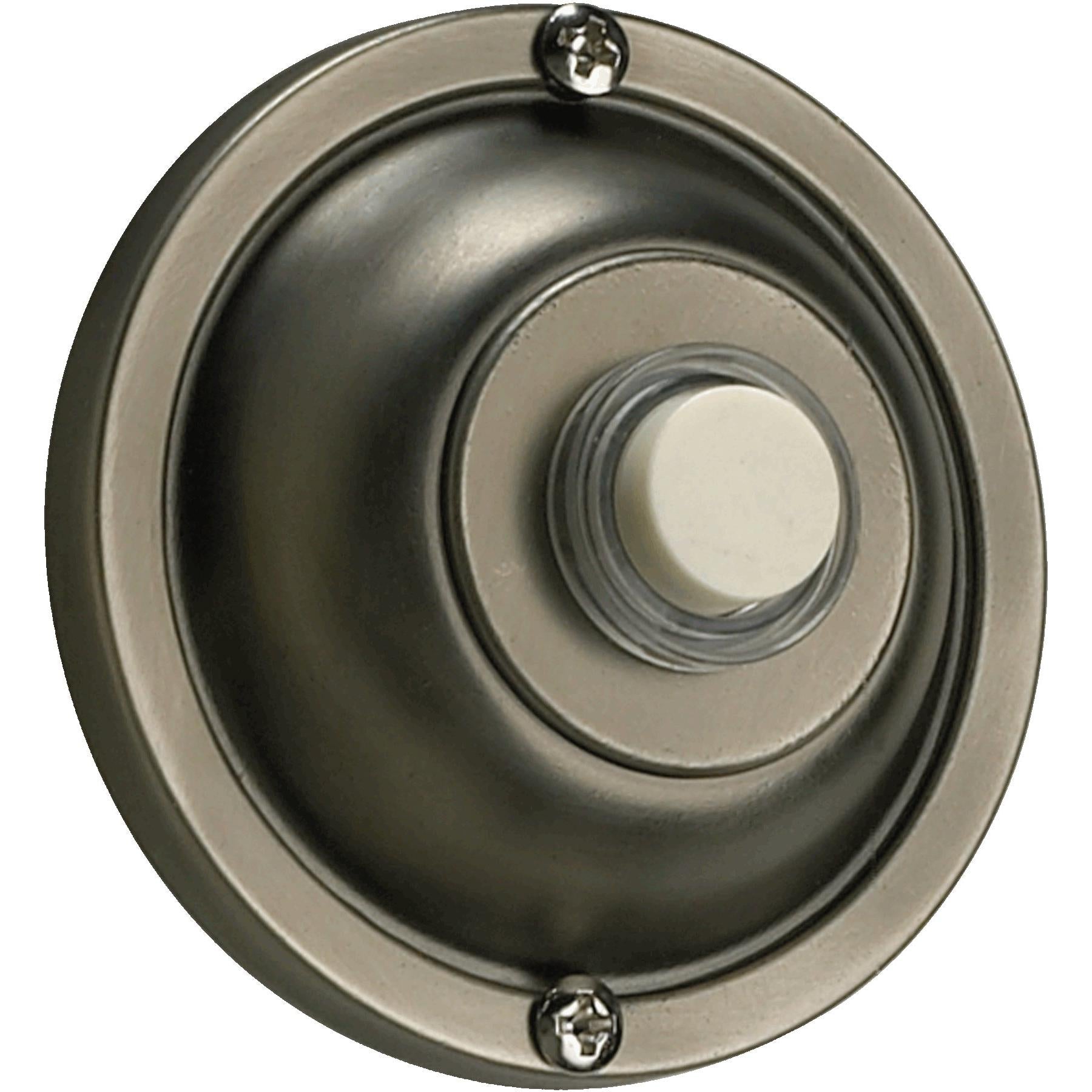 Quorum 7-304-92 Door Chime Button - Antique Silver