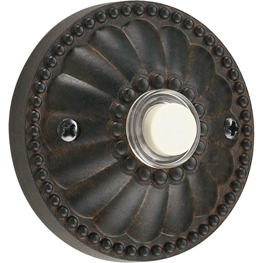 Quorum 7-306-44 Door Chime Button - Toasted Sienna
