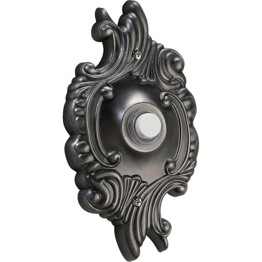 Quorum 7-309-92 Door Chime Button - Antique Silver