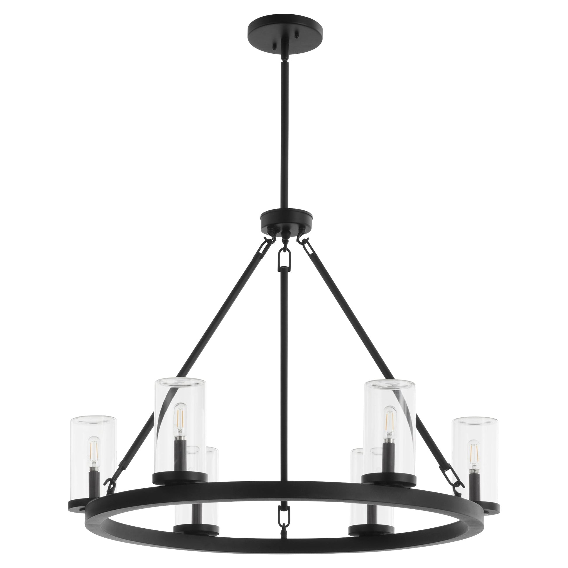 Quorum Gentry 70-6-59 Chandelier - Matte Black