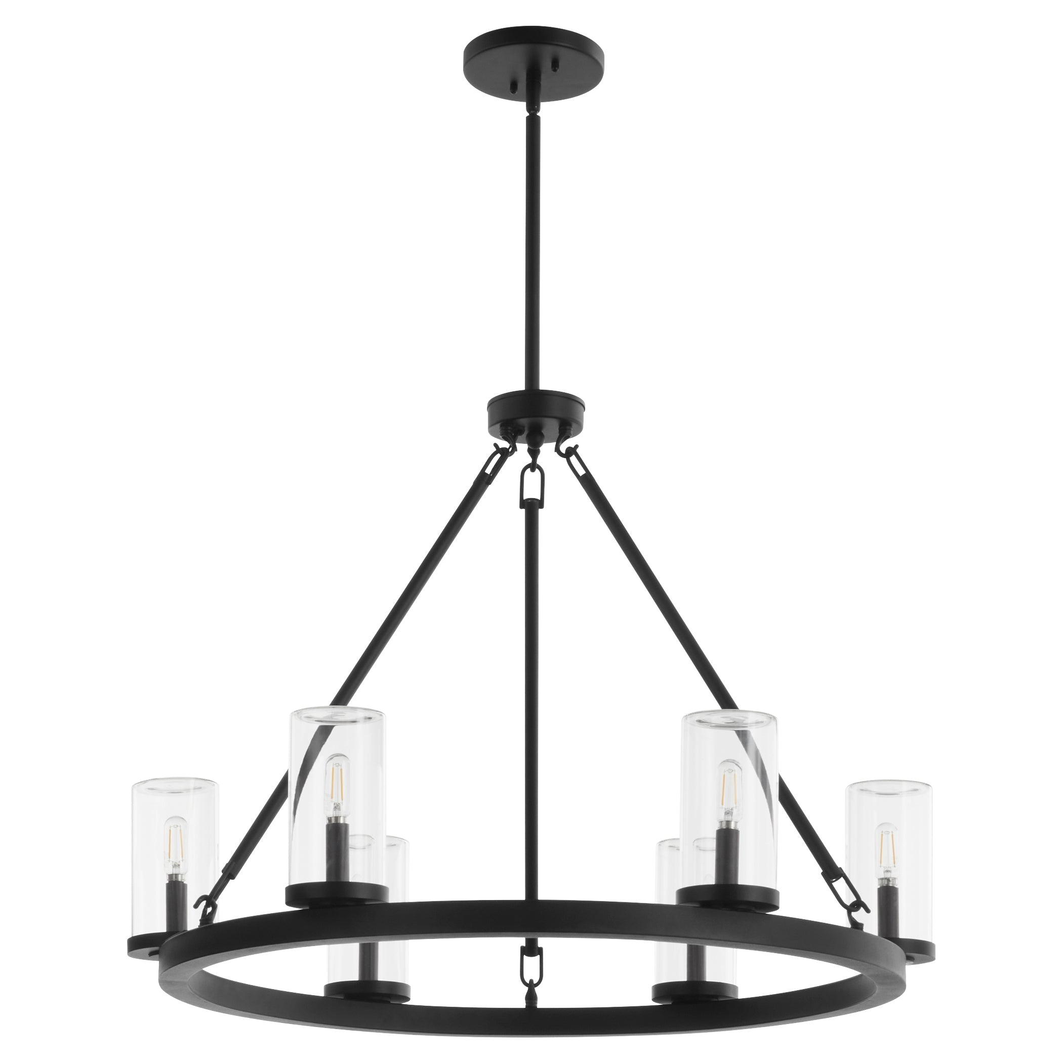 Quorum Gentry 70-6-59 Chandelier - Matte Black