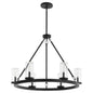 Quorum Gentry 70-6-59 Chandelier - Matte Black