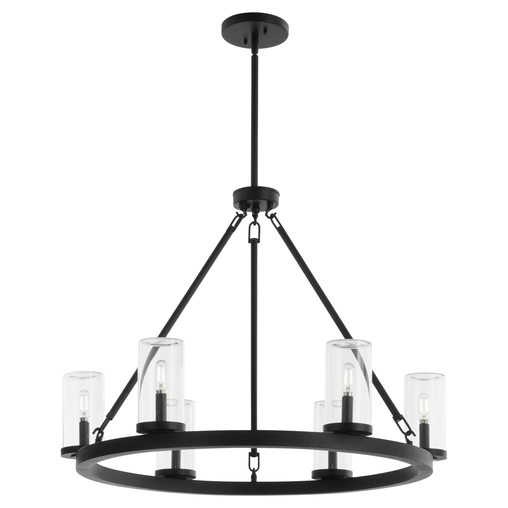 Quorum Gentry 70-6-59 Chandelier - Matte Black