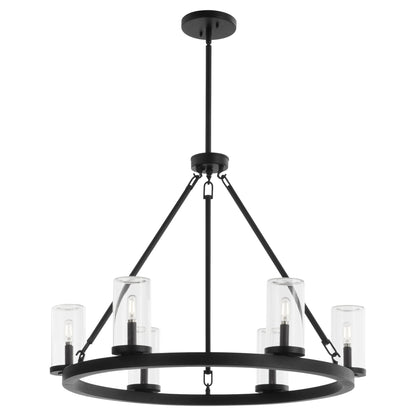 Quorum Gentry 70-6-59 Chandelier - Matte Black