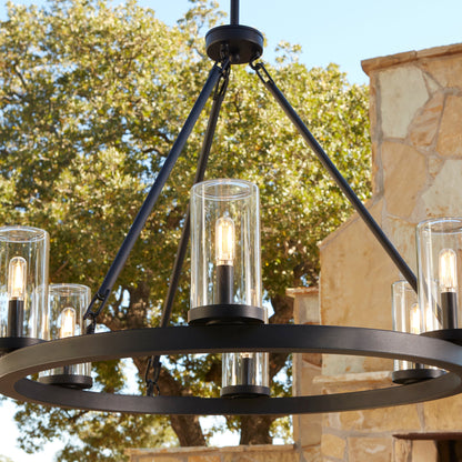 Quorum Gentry 70-6-59 Chandelier - Matte Black