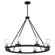 Quorum Gentry 70-8-59 Chandelier - Matte Black