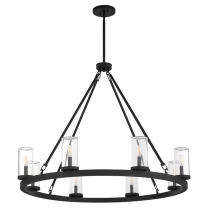 Quorum Gentry 70-8-59 Chandelier - Matte Black