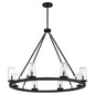 Quorum Gentry 70-8-59 Chandelier - Matte Black