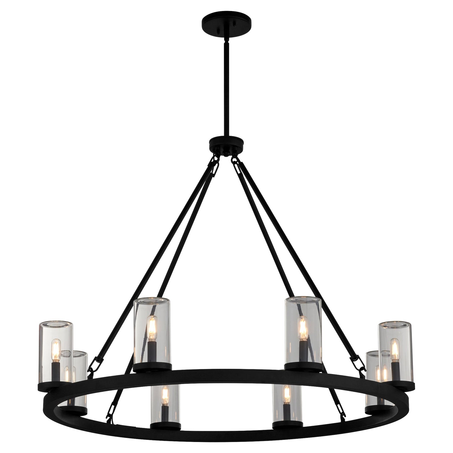 Quorum Gentry 70-8-59 Chandelier - Matte Black