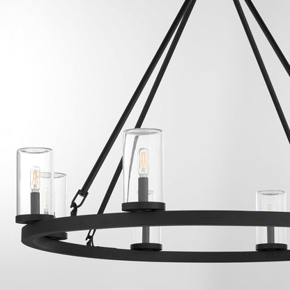 Quorum Gentry 70-8-59 Chandelier - Matte Black