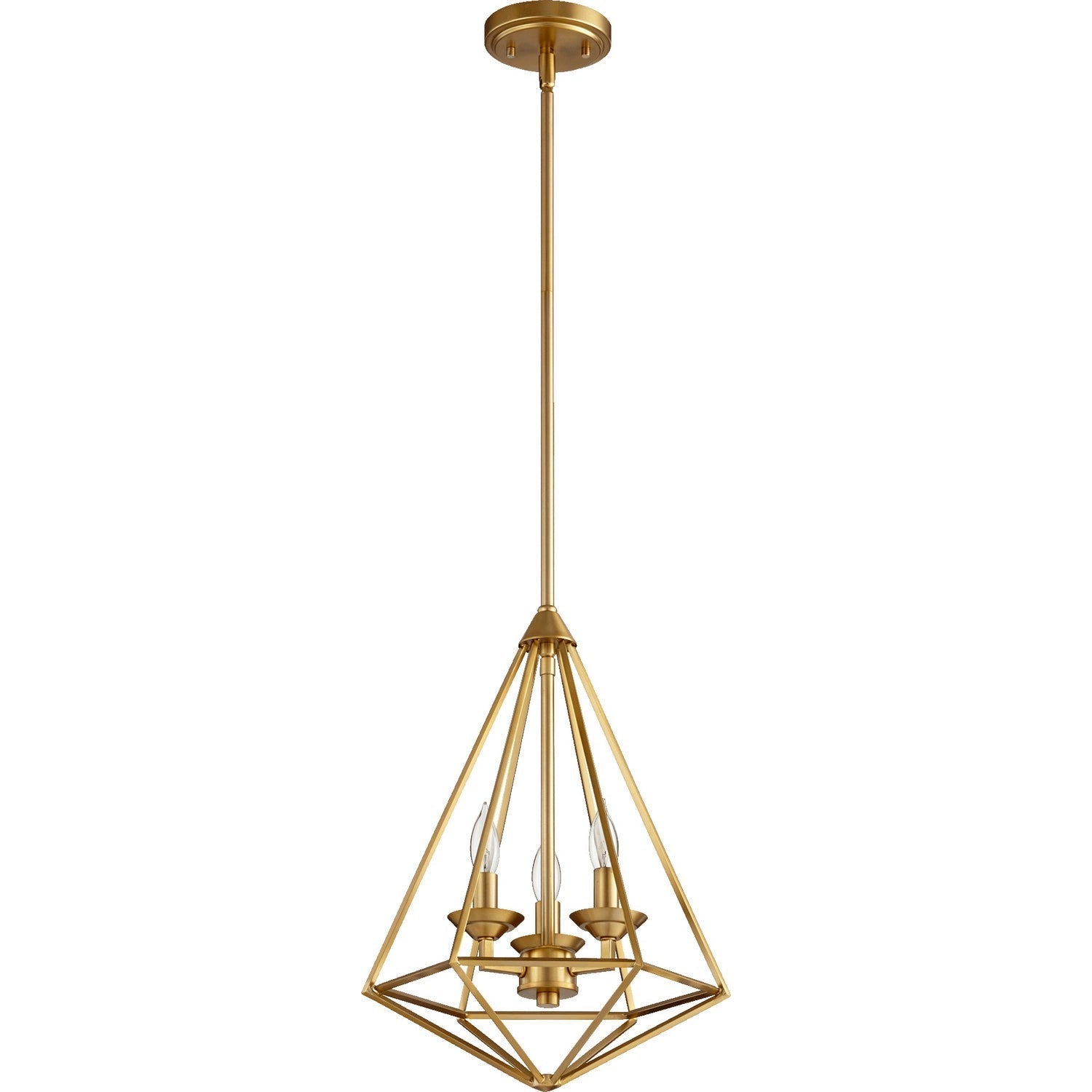Quorum Bennett 8311-3-80 Pendant - Aged Brass