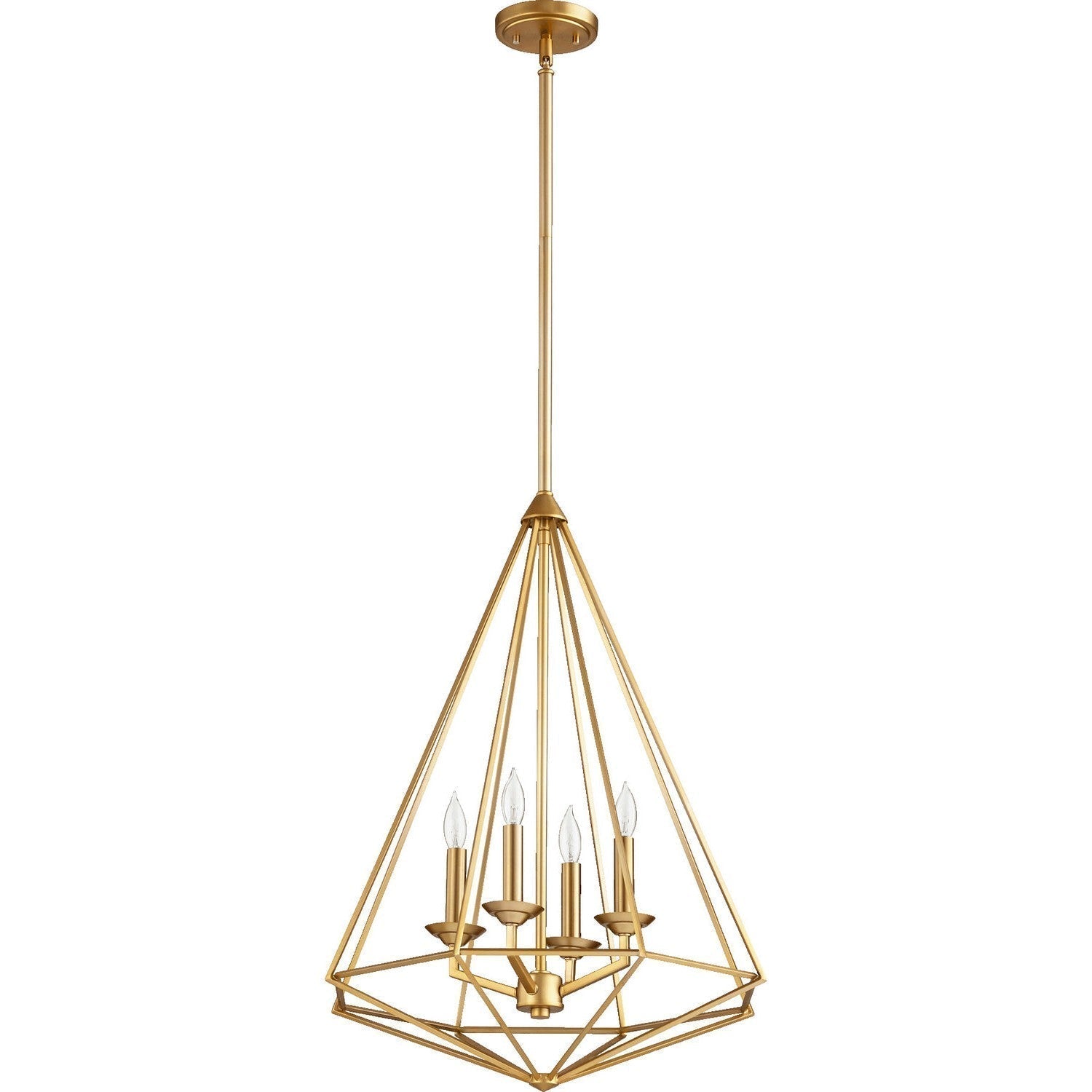 Quorum Bennett 8311-4-80 Pendant - Aged Brass