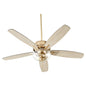 Quorum Breeze 7052-280 Ceiling Fan - Aged Brass