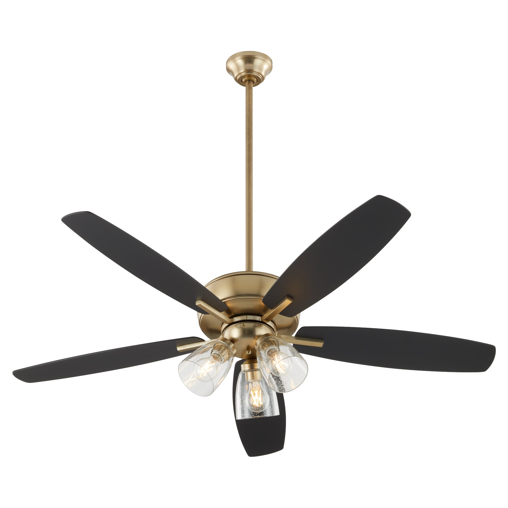 Quorum Breeze 7052-380 Ceiling Fan - Aged Brass