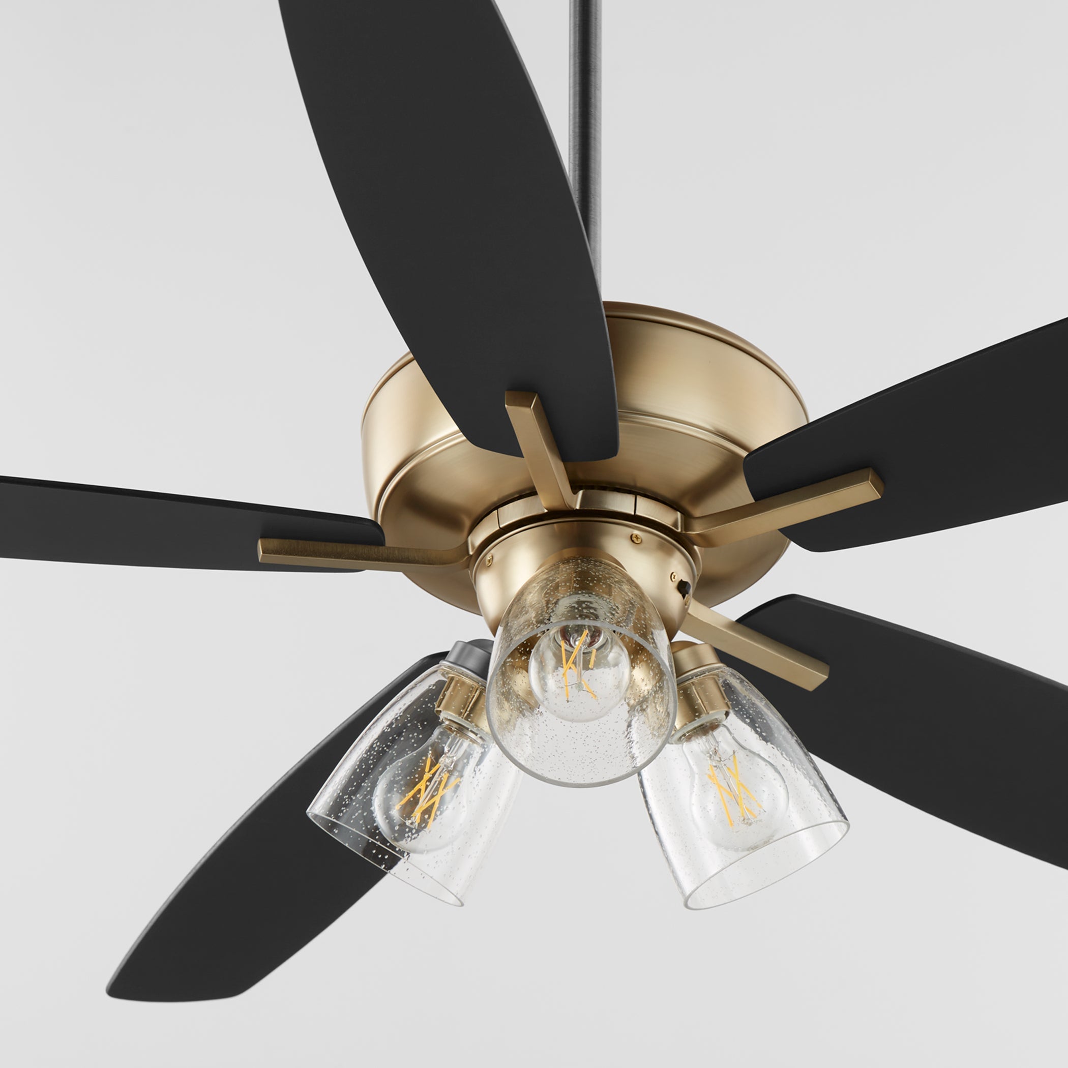 Quorum Breeze 7052-380 Ceiling Fan - Aged Brass