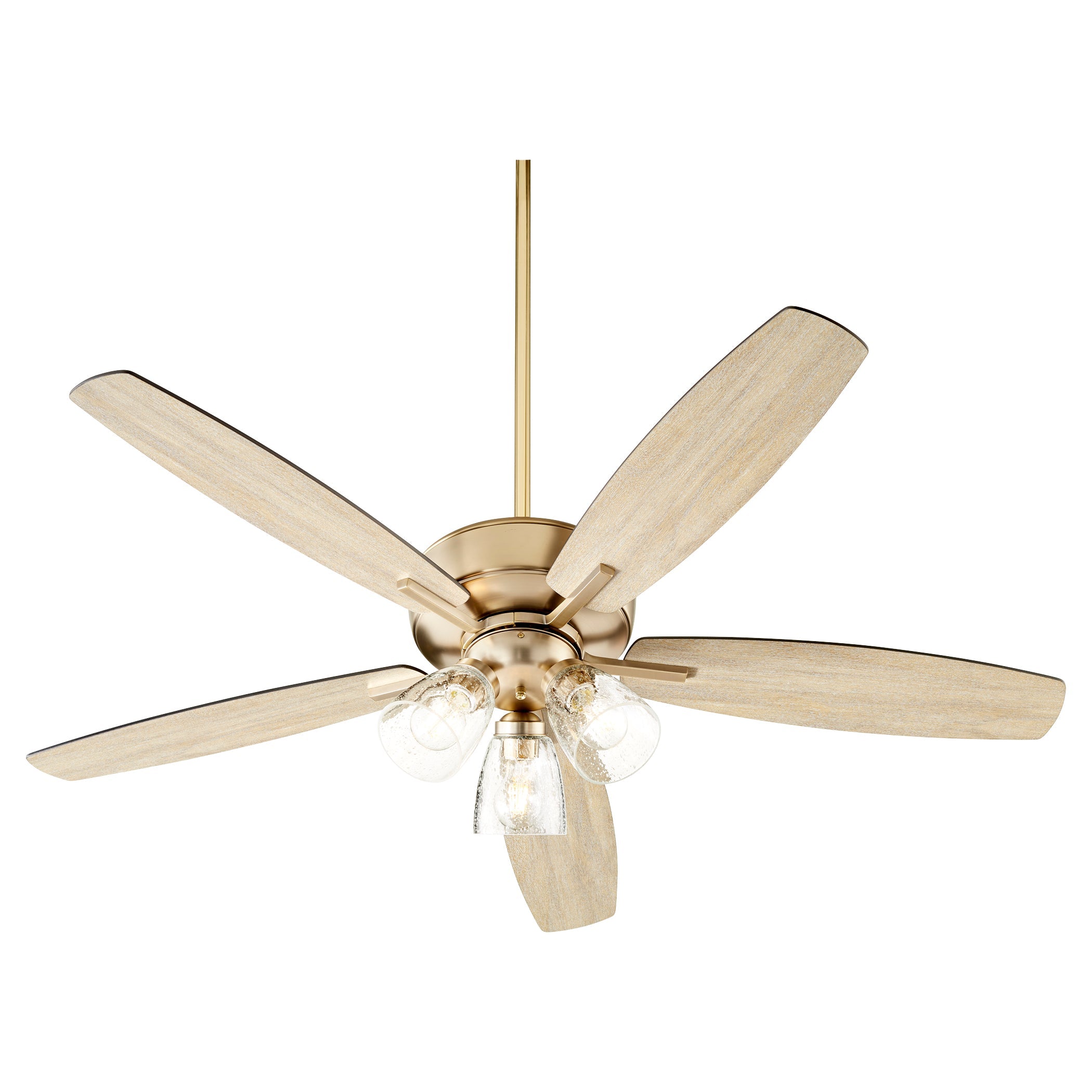 Quorum Breeze 7052-380 Ceiling Fan - Aged Brass