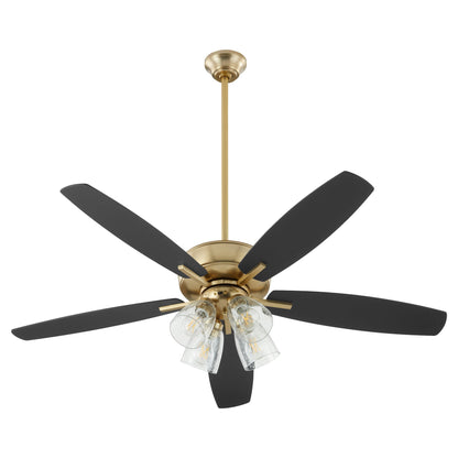 Quorum Breeze 7052-480 Ceiling Fan - Aged Brass