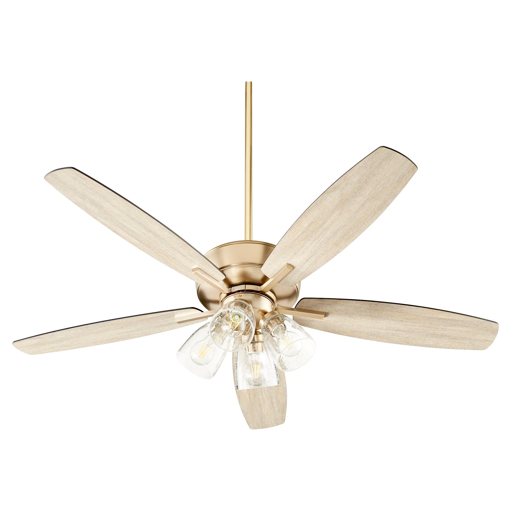 Quorum Breeze 7052-480 Ceiling Fan - Aged Brass