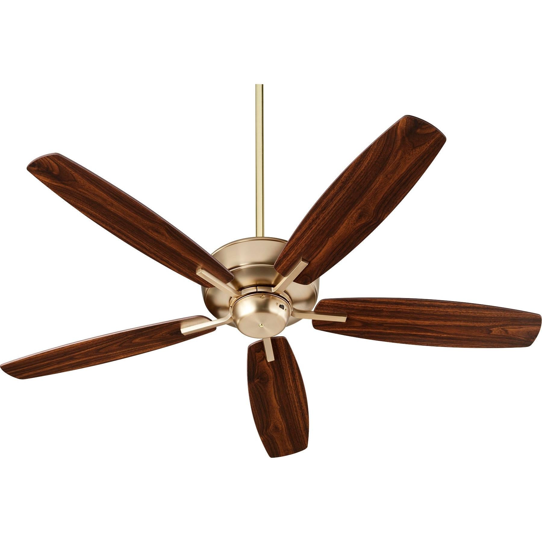 Quorum Breeze 7052-80 Ceiling Fan - Aged Brass