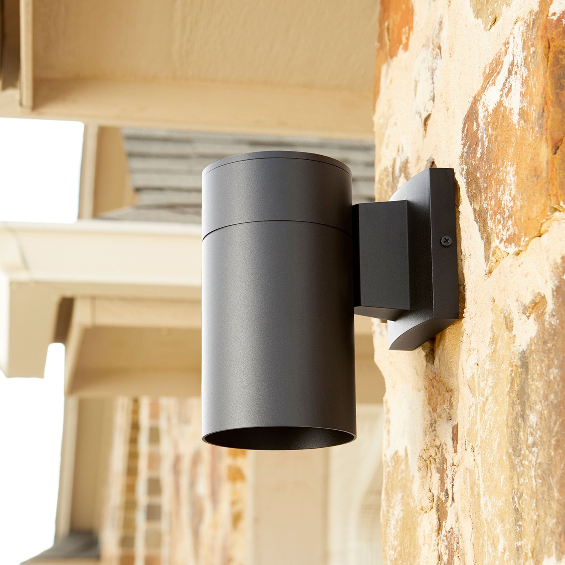 Quorum Cylinder 720-69 Wall Mount - Textured Black