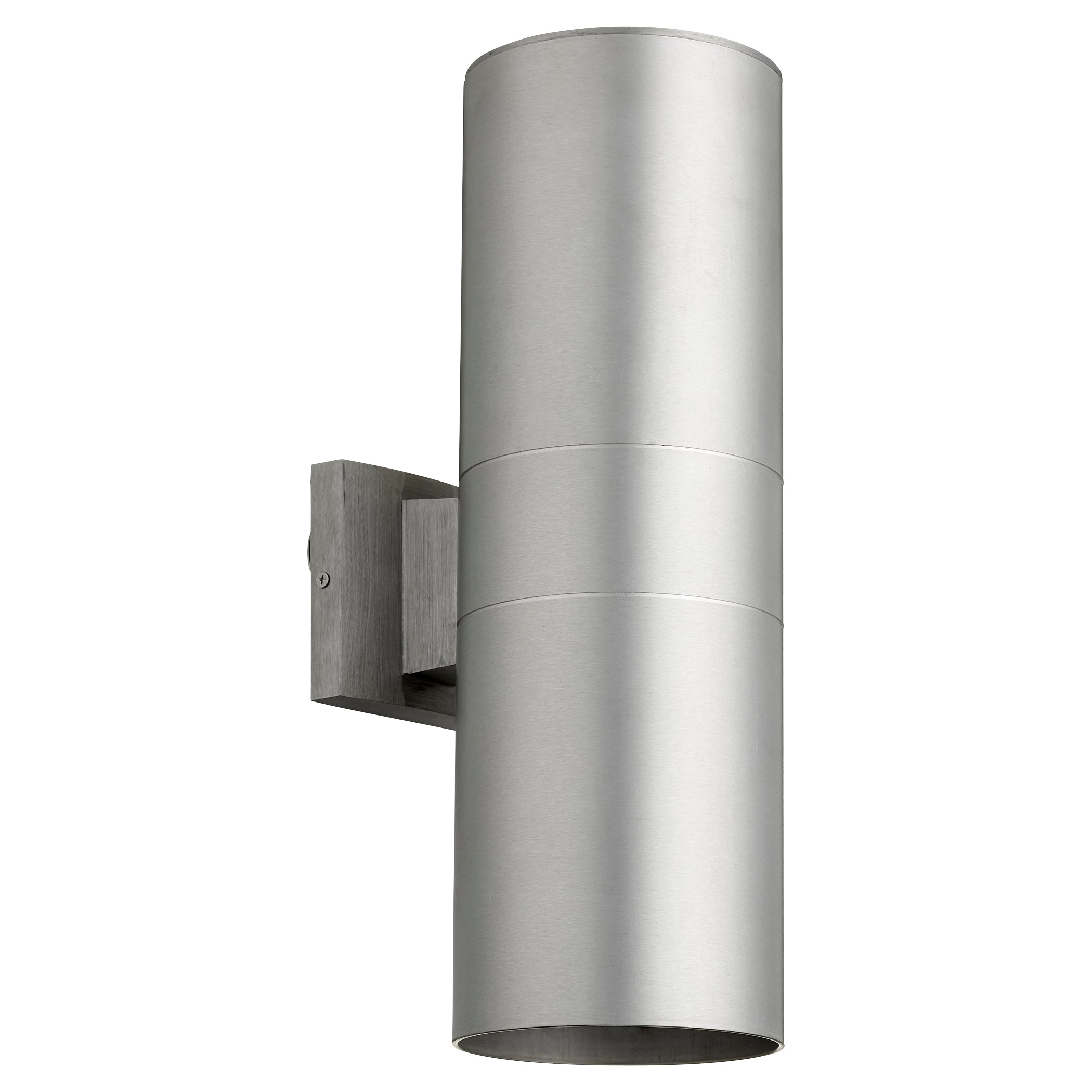 Quorum Cylinder 721-2-16 Wall Mount - Brushed Aluminum