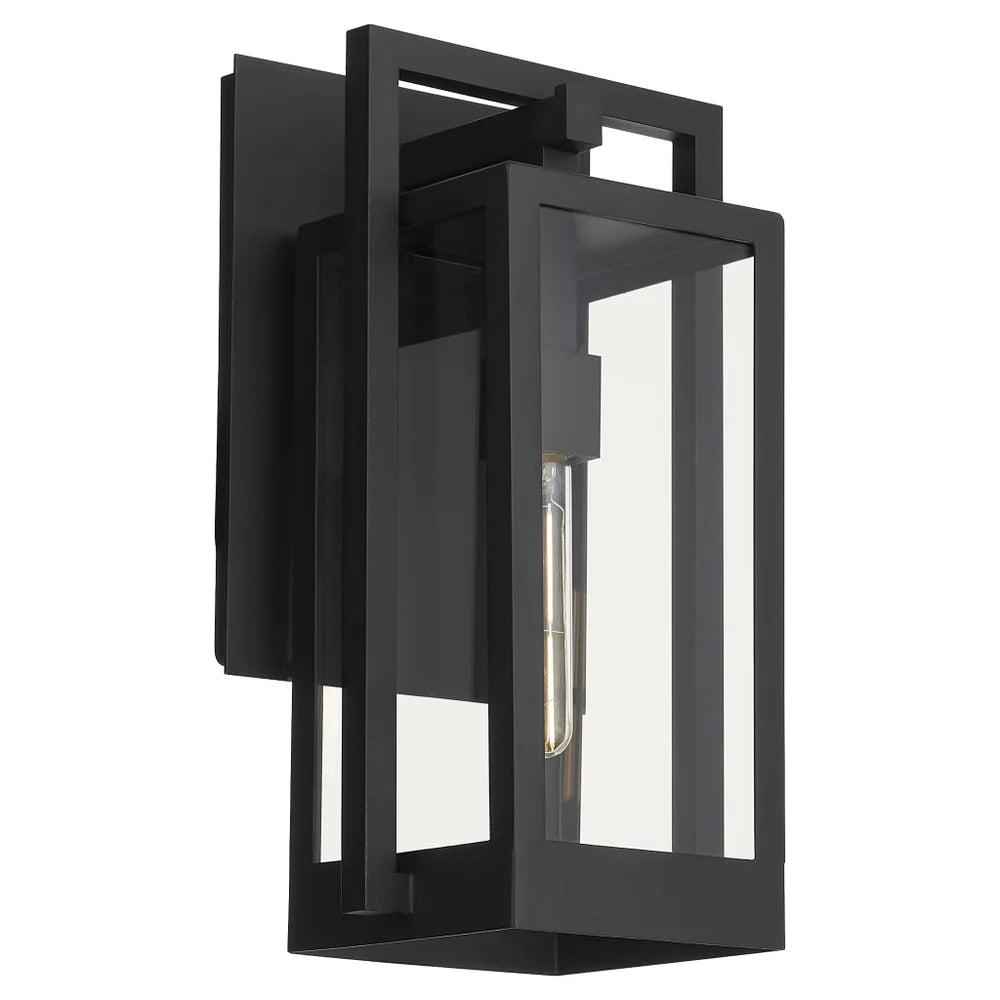 Quorum Marco 736-18-69 Wall Mount 18 Inch 1 Light Outdoor Lantern Transitional - Black