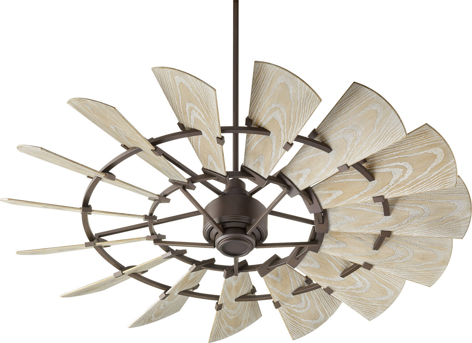 Quorum Windmill 196015-86 Patio Fan - Oiled Bronze