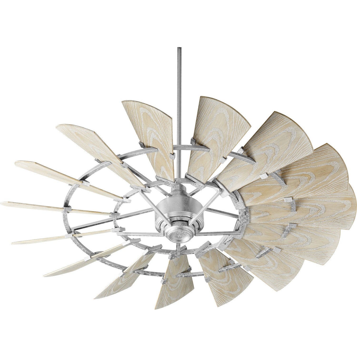 Quorum Windmill 196015-9 Patio Fan - Galvanized