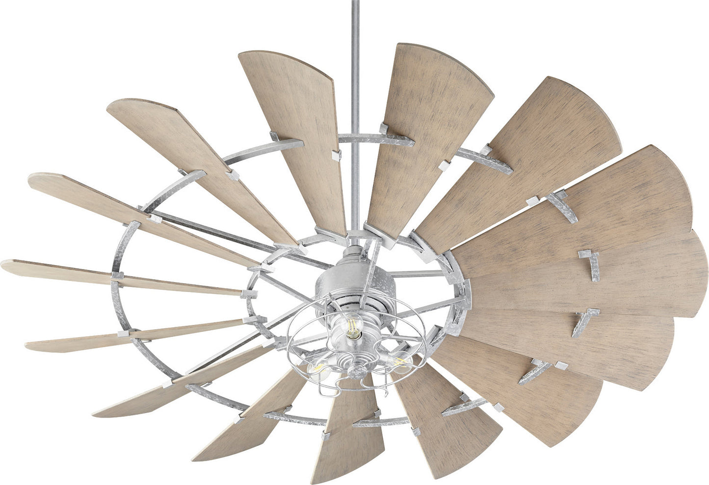 Quorum Windmill 197215-9 Patio Fan - Galvanized