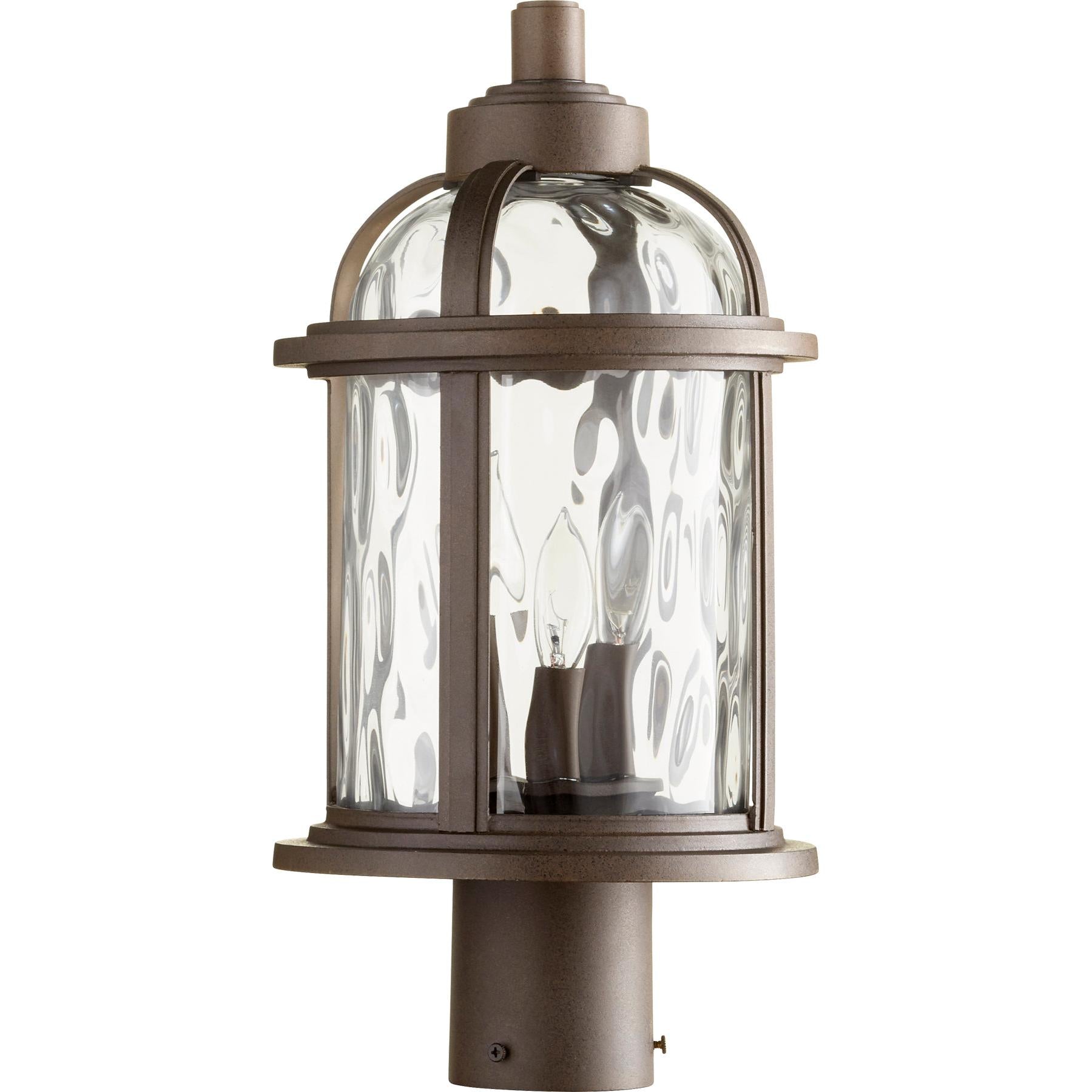 Quorum Winston 7762-3-86 Post - Oiled Bronze