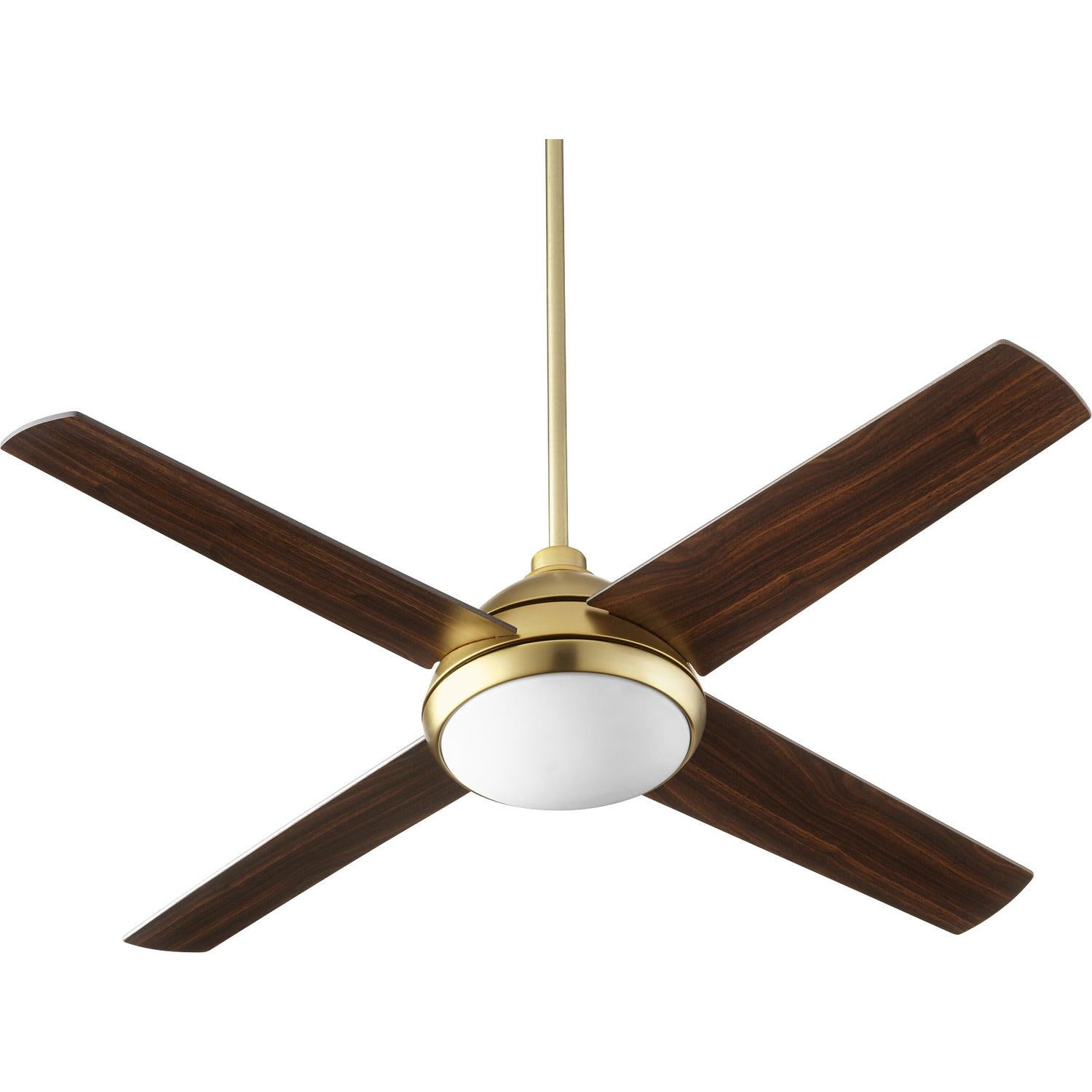 Quorum Quest 68524-80 Ceiling Fan - Aged Brass
