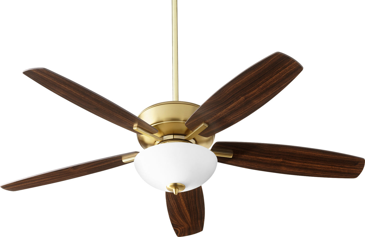 Quorum Breeze 70525-80 Ceiling Fan - Aged Brass