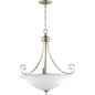 Quorum Bryant 8154-4-60 Pendant - Aged Silver Leaf