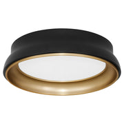 Quorum 8-2018-5947 Ceiling Mount, UL Damp Rated, Matte Black|Brushed Brass