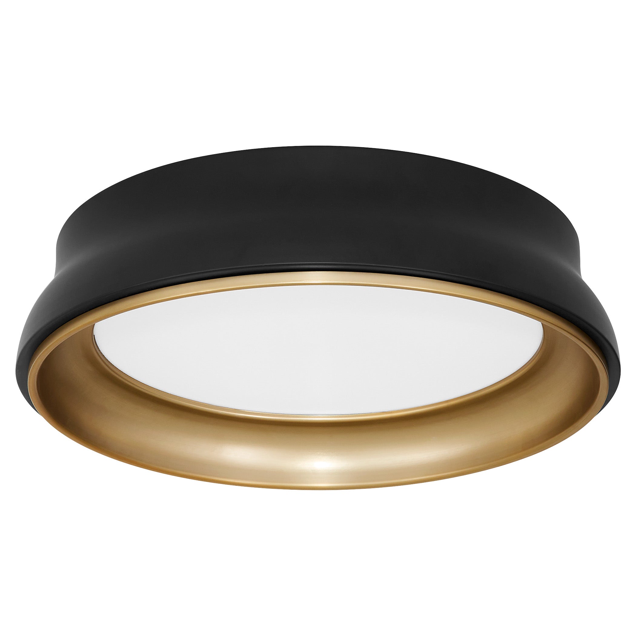 Quorum 8-2018-5947 Ceiling Mount, UL Damp Rated, Matte Black|Brushed Brass