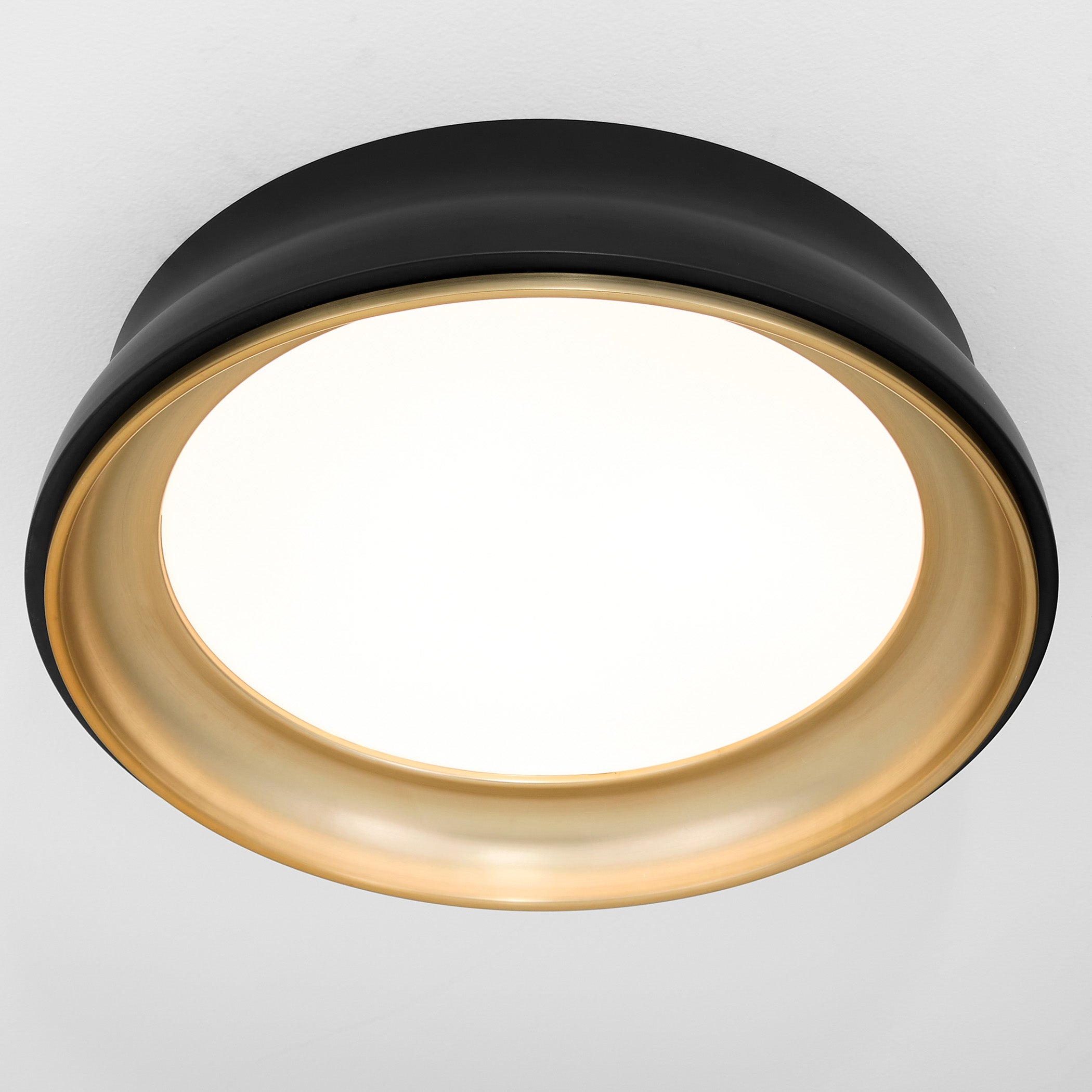 Quorum 8-2018-5947 Ceiling Mount, UL Damp Rated, Matte Black|Brushed Brass