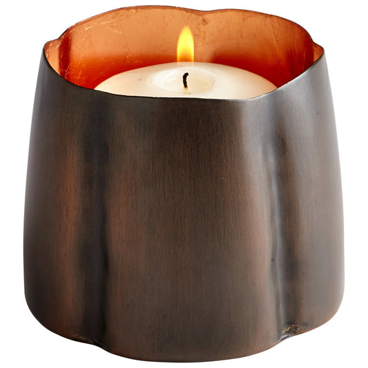 Cyan Design 07126 Fortuna Candleholder - Antique Copper And Copper Leaf - Large
