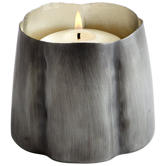 Cyan Design 07128 Fortuna Candleholder - Antique Zinc And Silver Leaf - Large