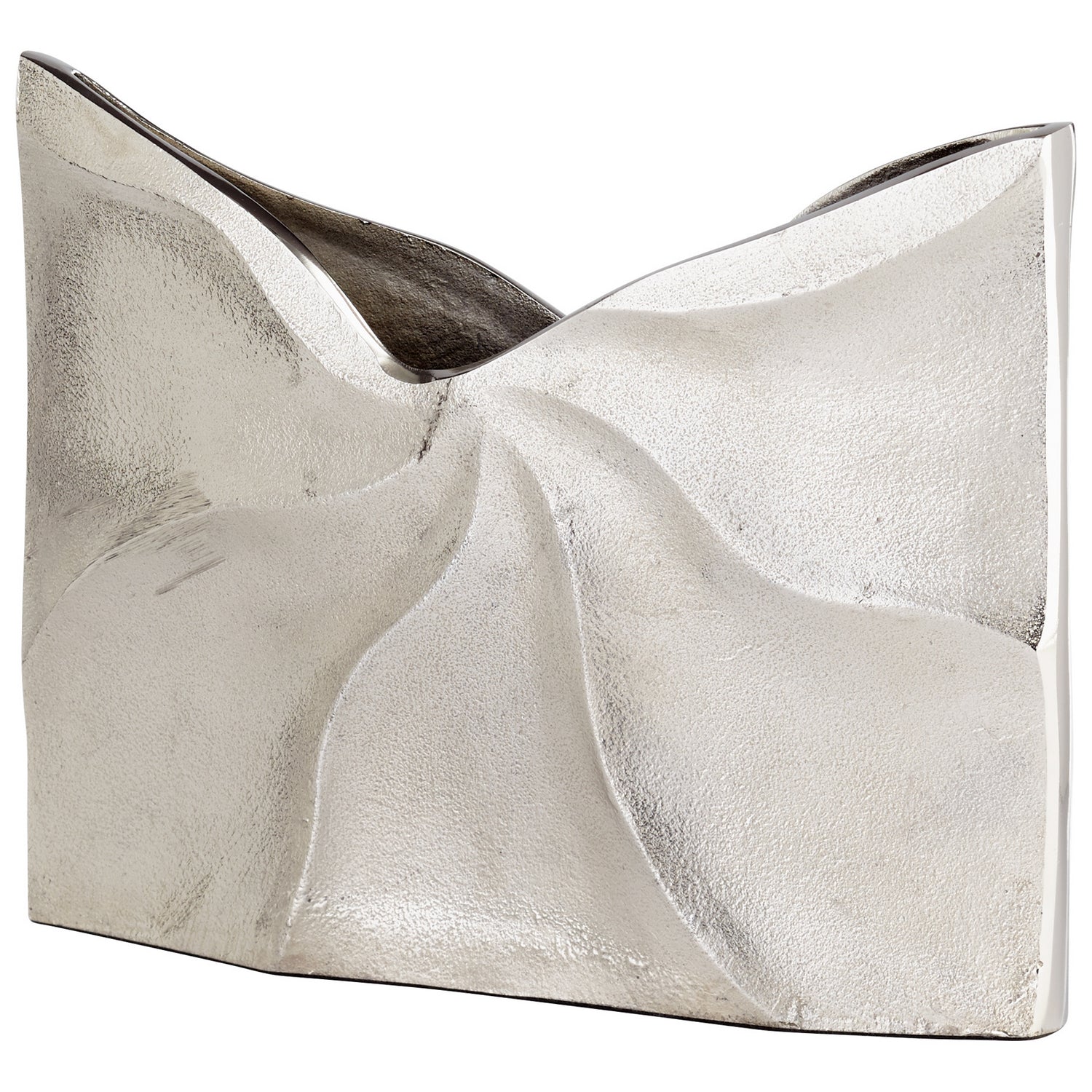 Cyan Design 07197 Clarice Vase - Raw Nickel - Medium