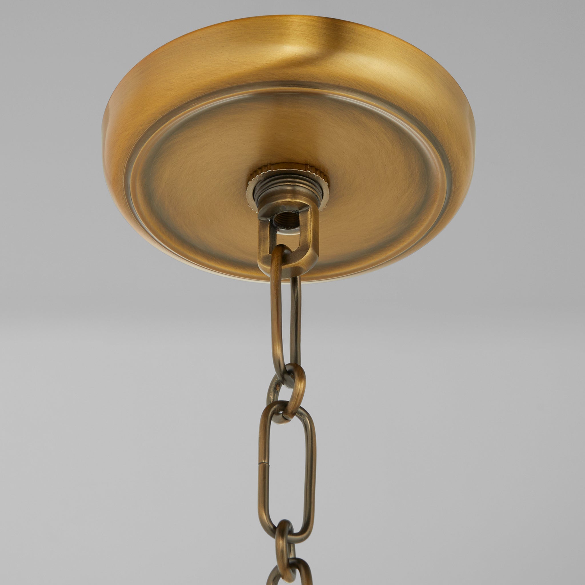 Quorum 8002-1-47 Pendant, UL Damp Rated, Brushed Brass