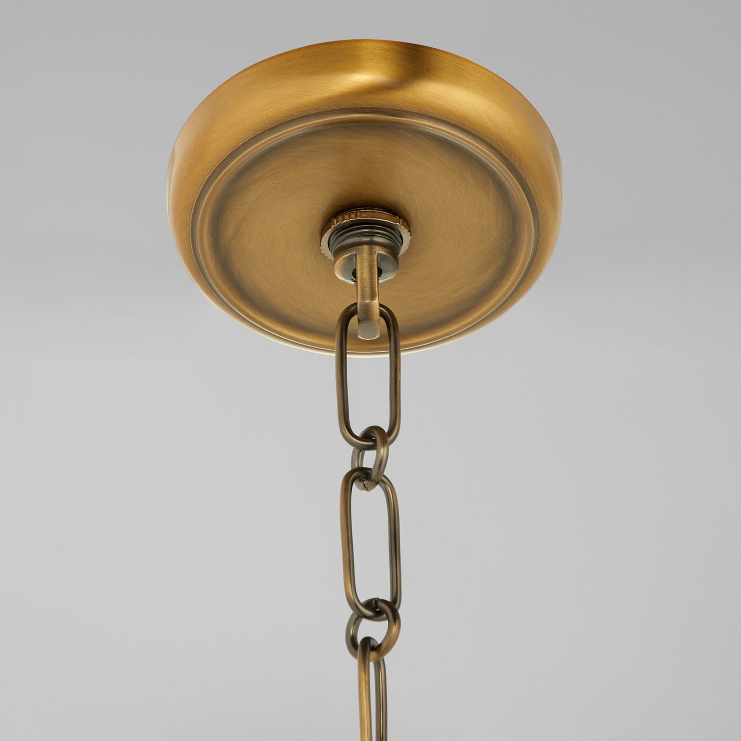 Quorum 8002-3-47 Pendant, UL Damp Rated, Brushed Brass