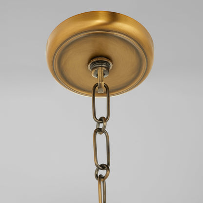 Quorum 8002-3-47 Pendant, UL Damp Rated, Brushed Brass