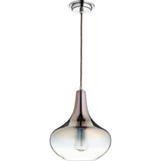 Quorum 8004-1311 Pendant - Gunmetal W/ Coffee Ombre