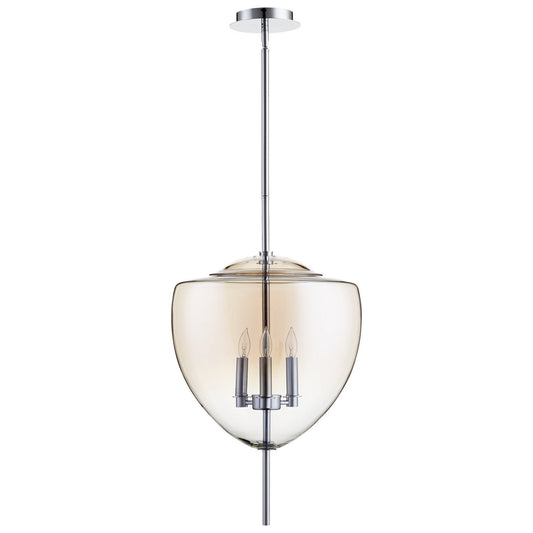 Cyan Design 07589 Ember Pendant 3-Light - Chrome