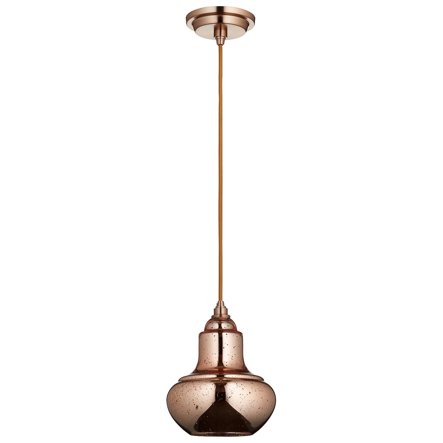 Cyan Design 07618 Camille Pendant 1-Light - Satin Copper